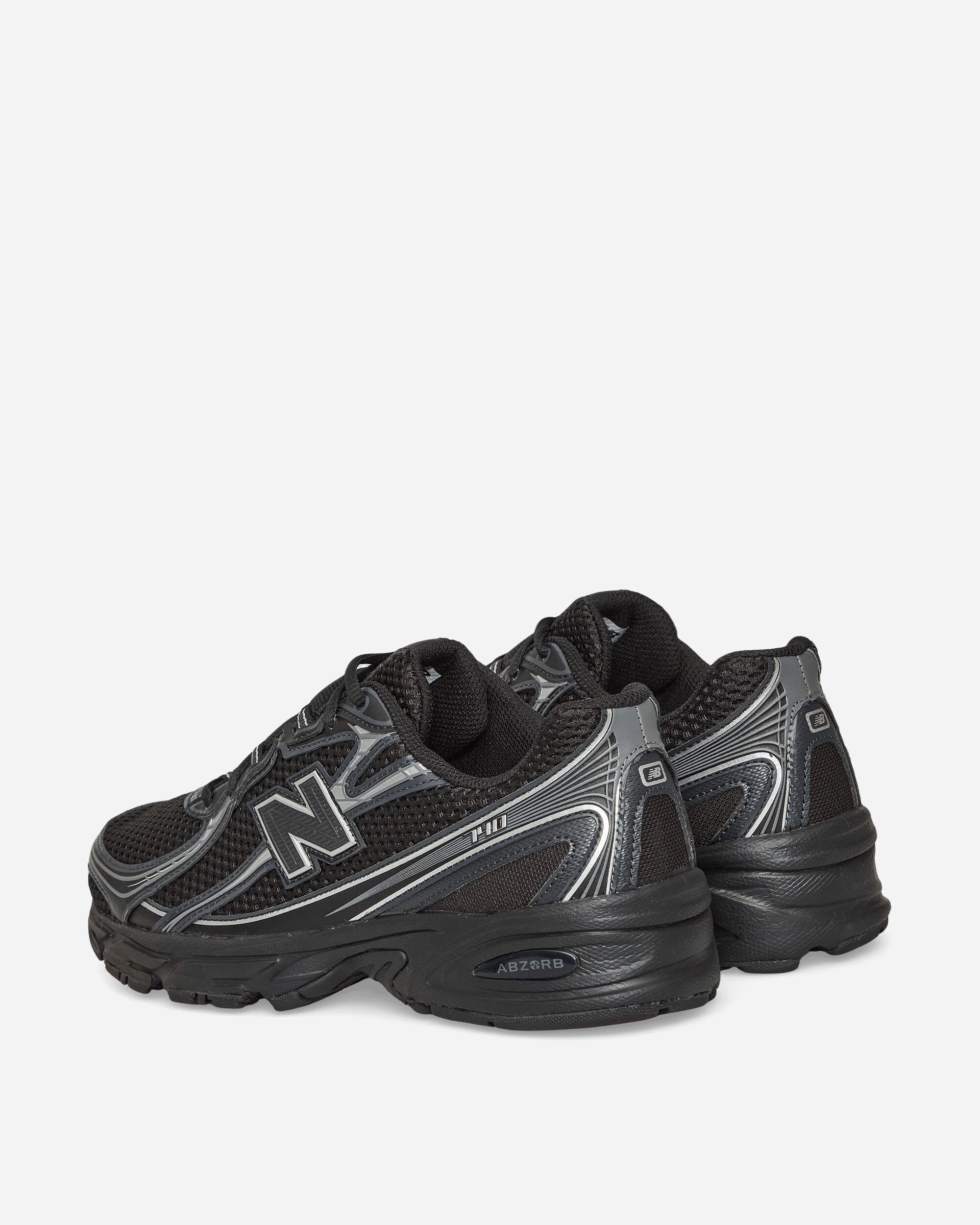 740 Sneakers Black / Silver Metallic