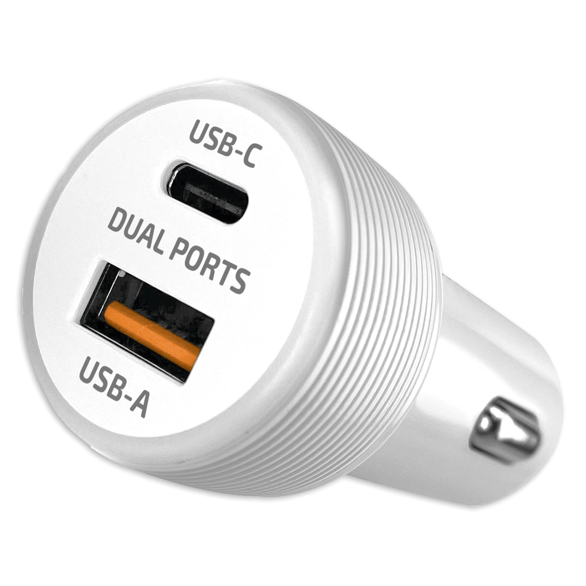 Car Charger Dual USB / USB-C Ports with USB-C to USB-C Charging Cable 20 Watts - 3 Pieces Per Pack 24608