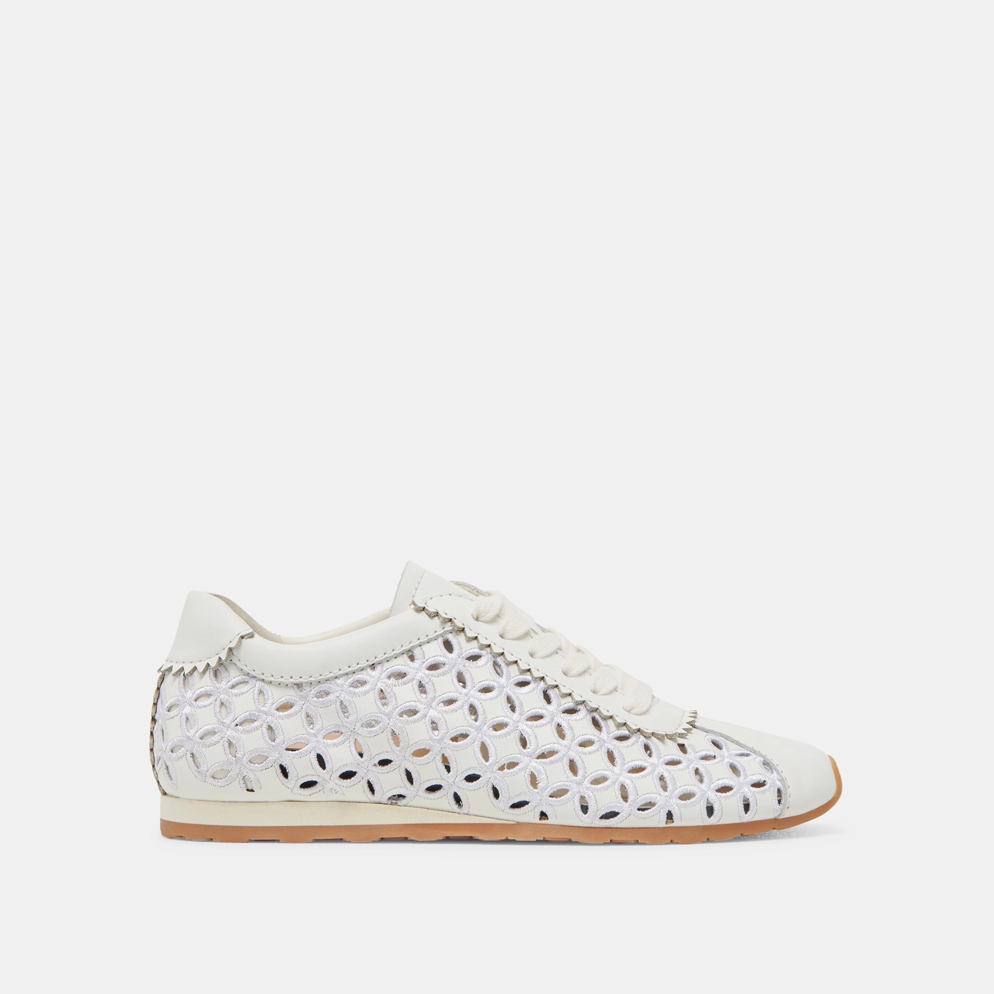 DANIE SNEAKERS WHITE LEATHER   GOLD BOW CHARM BUNDLE