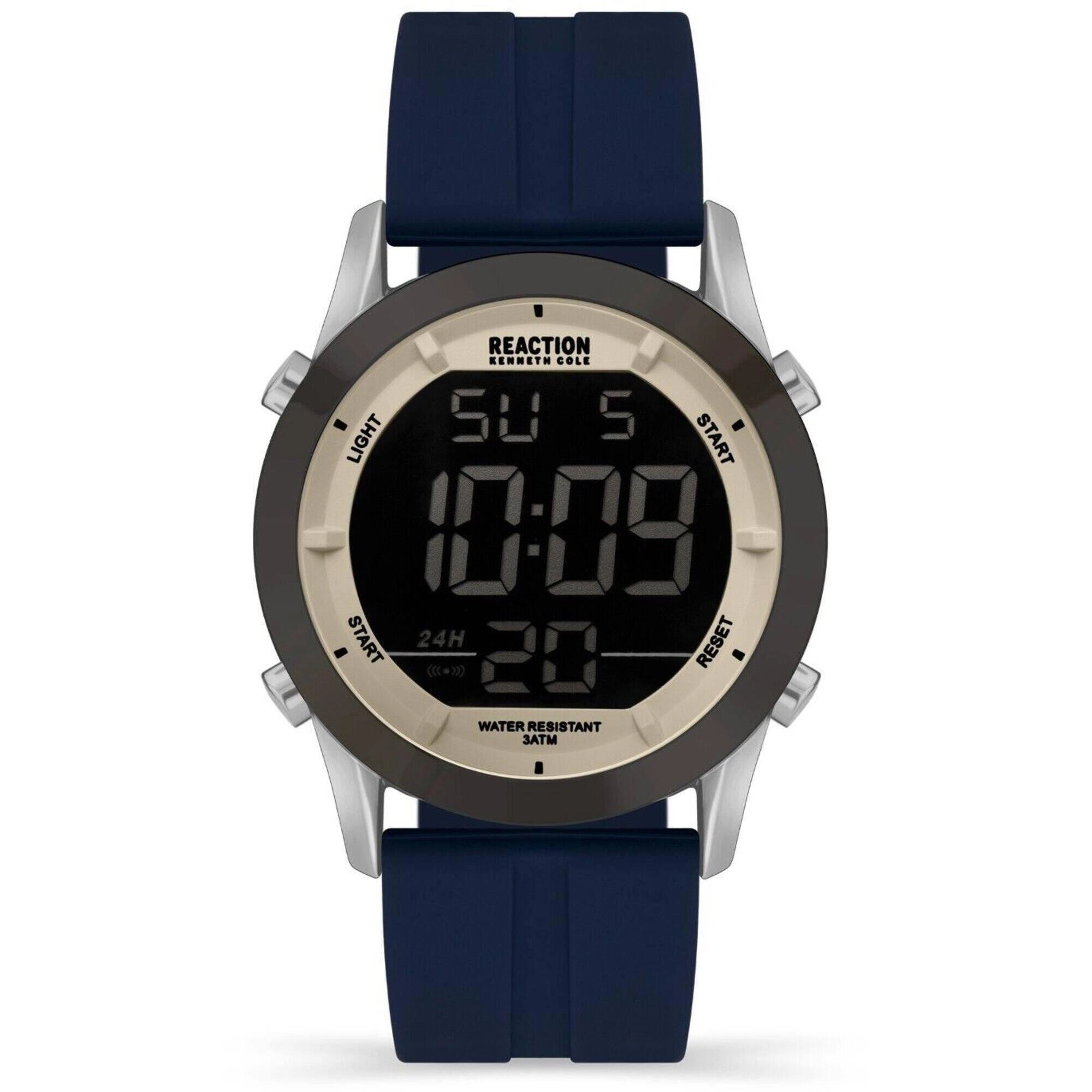 Kenneth Cole Reaction Men's Quartz Watch - Digital Dial Blue Strap | KRWGP2178306