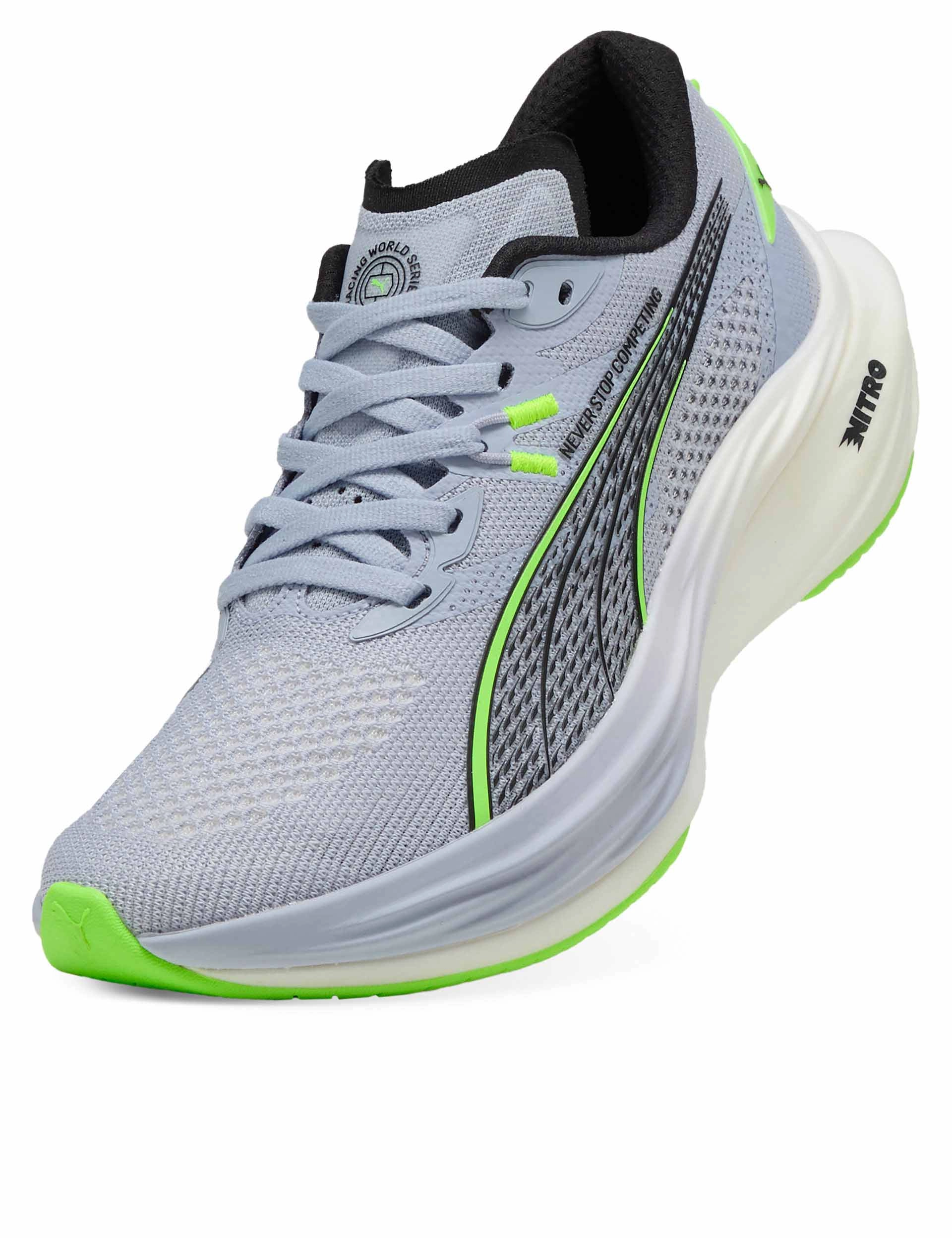 Puma x Hyrox Deviate NITRO 3 Running Shoes - Cool Weather/Green Glare