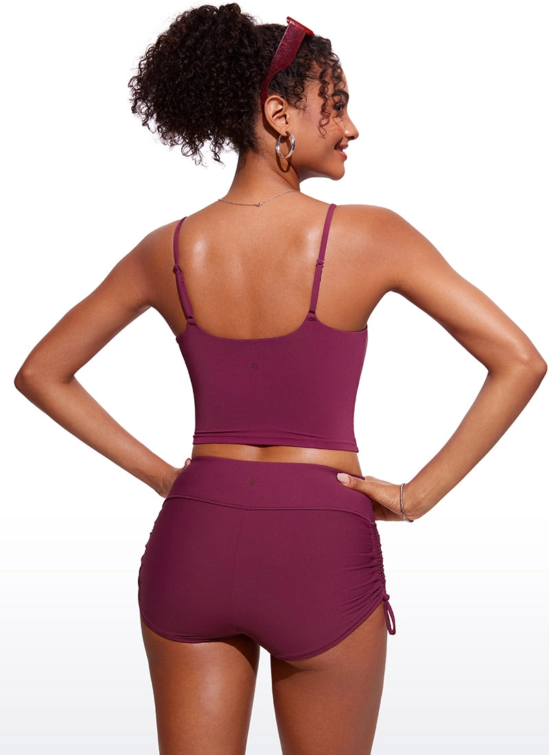 Sunshine Bikini Built-in padded Tops Longline Adjustable Straps