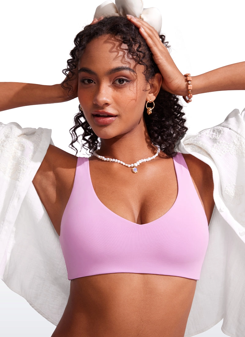 V Neck Bikini Padded Tops