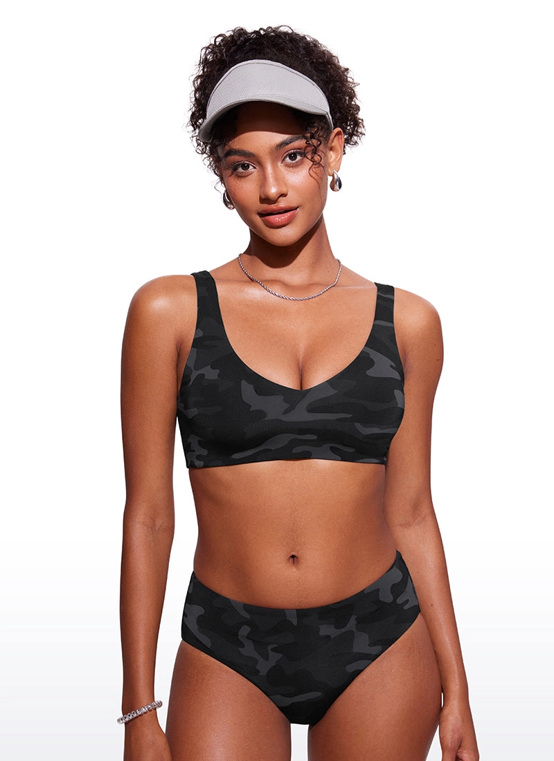 V Neck Bikini Padded Tops