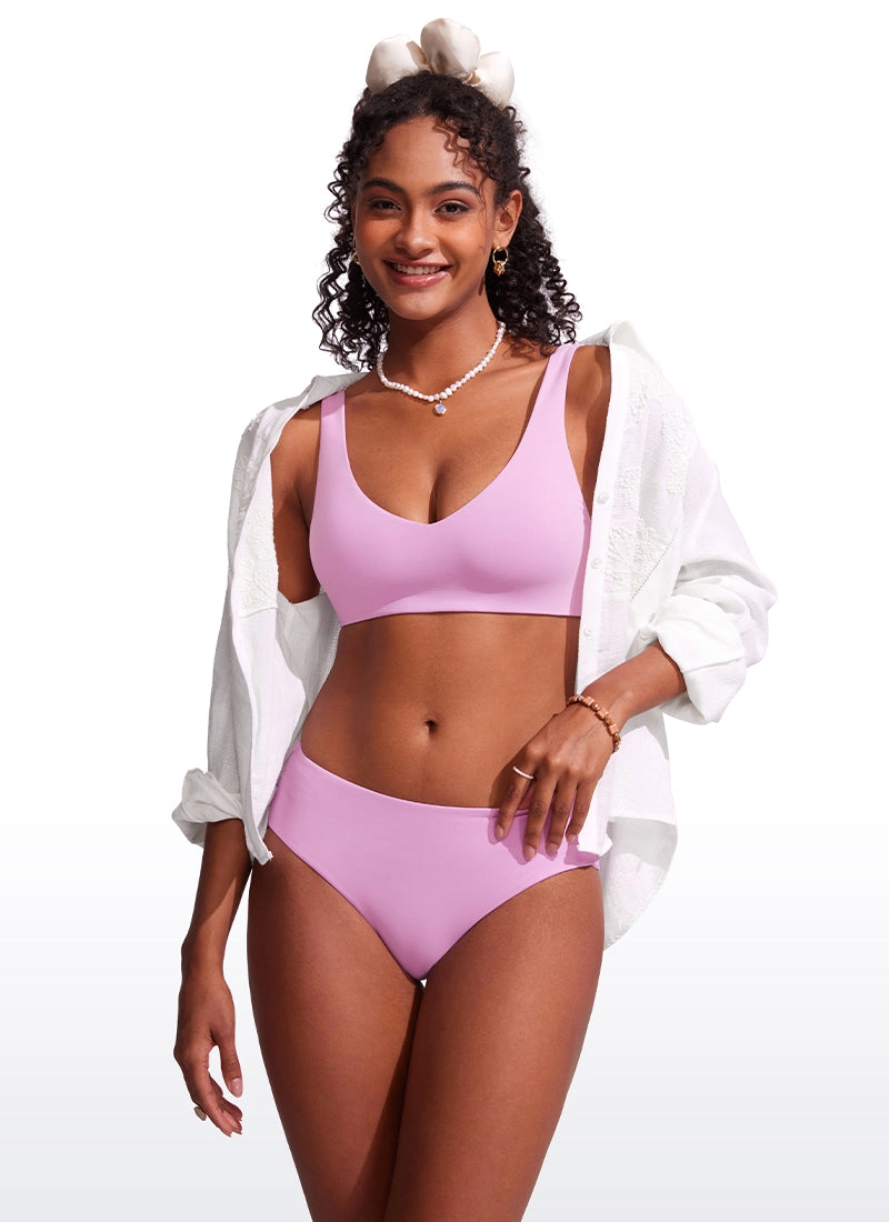 V Neck Bikini Padded Tops