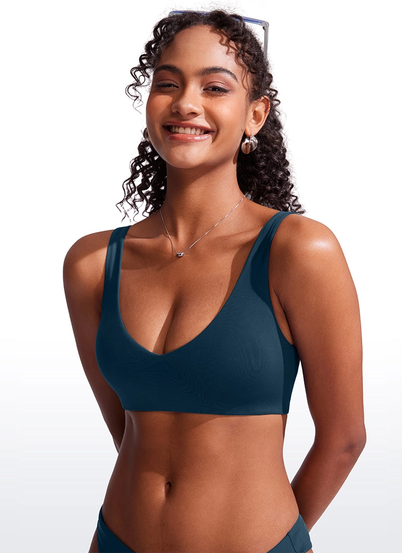 V Neck Bikini Padded Tops