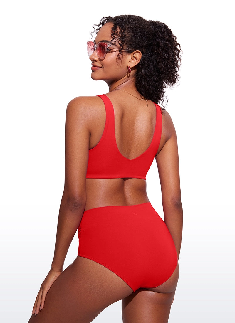 V Neck Bikini Padded Tops
