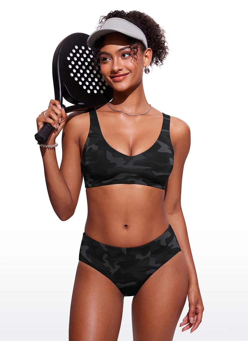 V Neck Bikini Padded Tops
