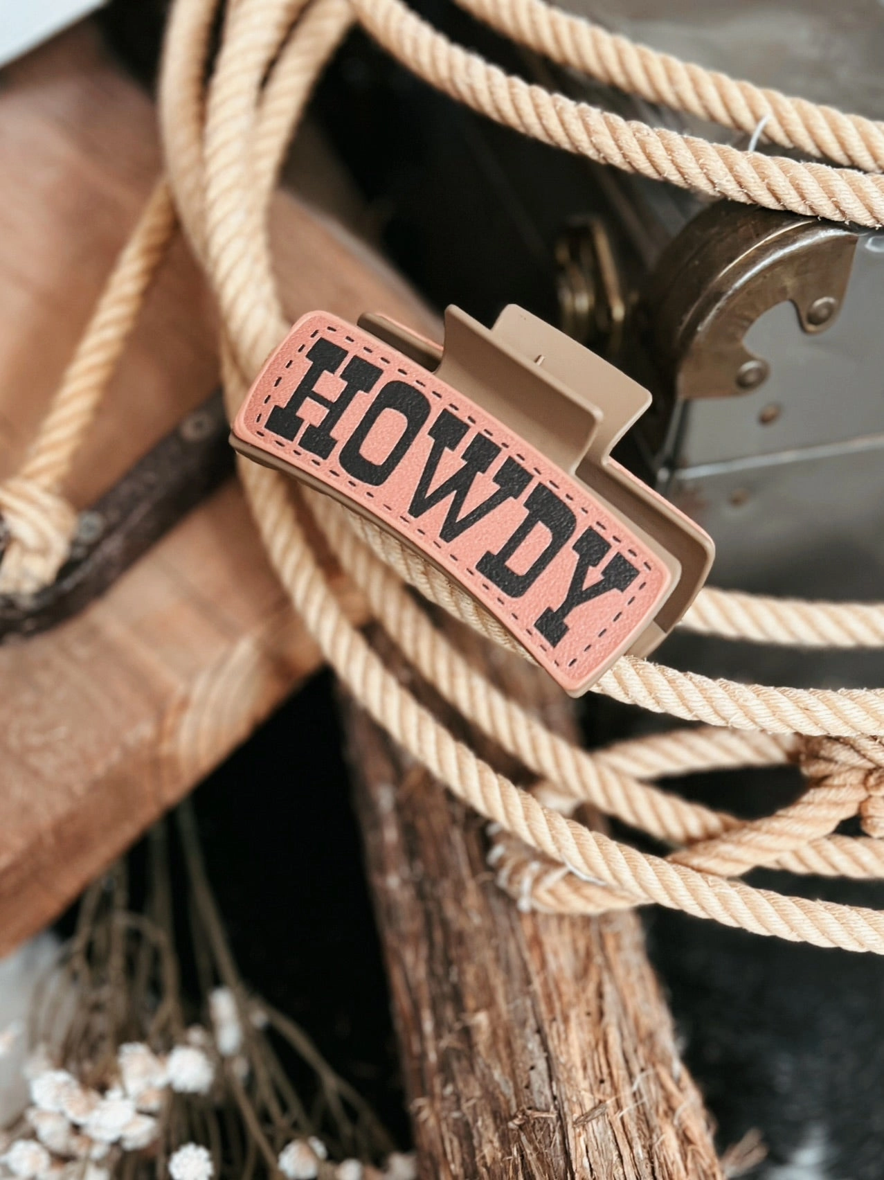 Western Style Howdy Claw Clip