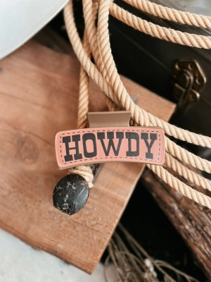 Western Style Howdy Claw Clip