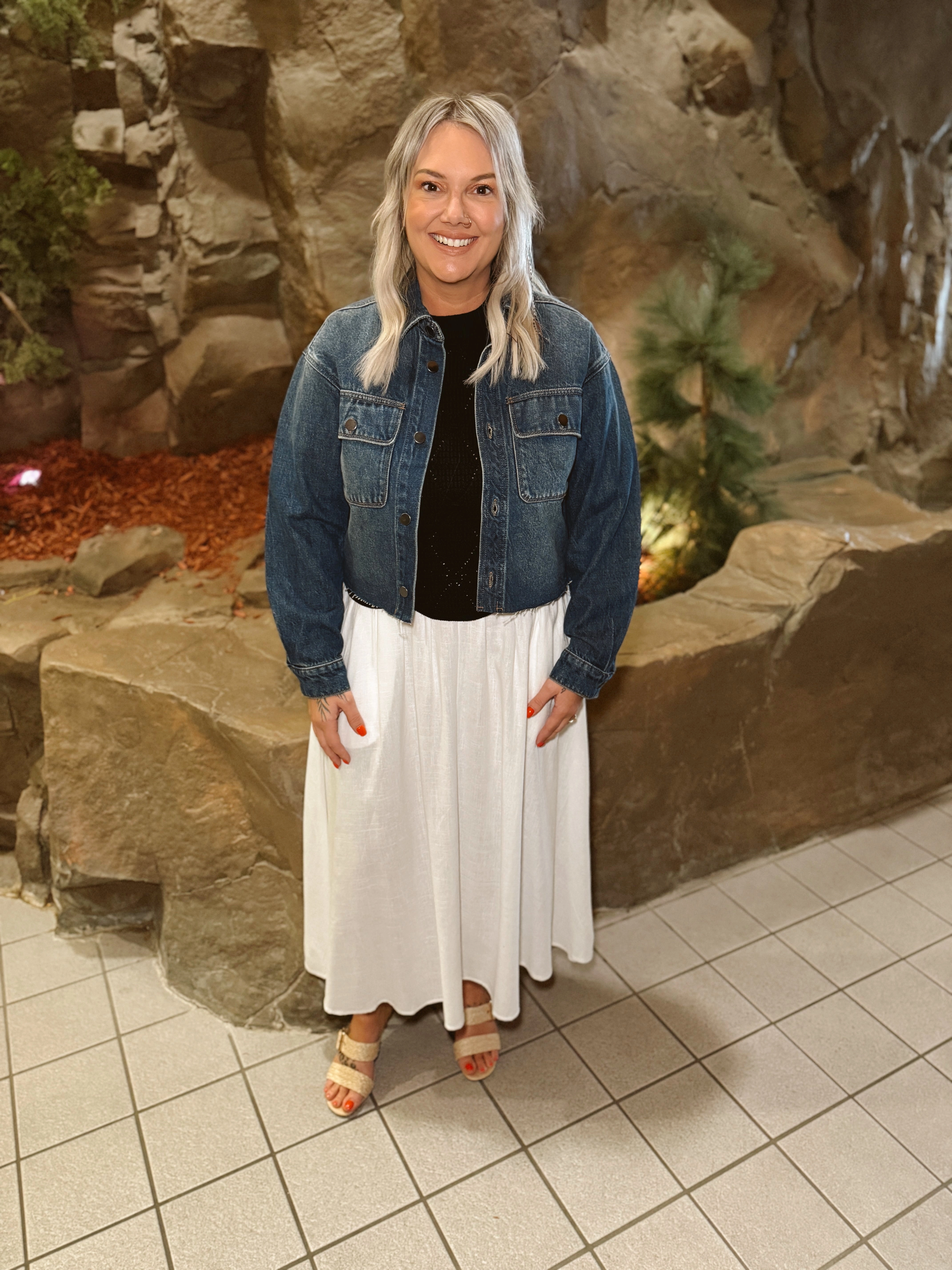 White Pleats Skirt